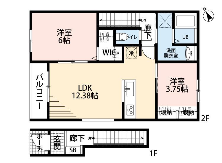 リーブルファイン鷲宮駅の間取り