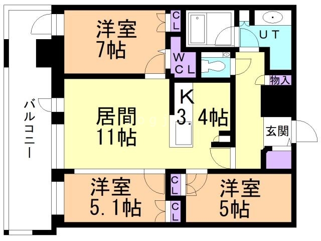 ONE札幌ステーションタワーの間取り