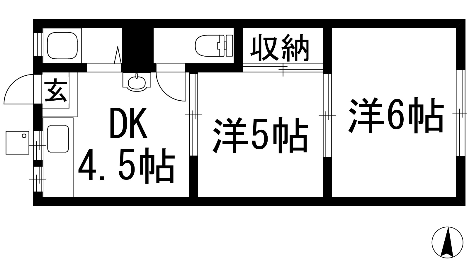 兵庫県西宮市門戸東町（アパート）の賃貸物件の間取り