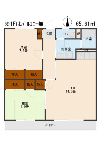 サバービア・マツモトの間取り