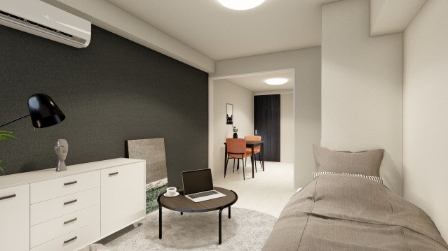 居室・リビング　※モデルルーム　実際には家具は無し