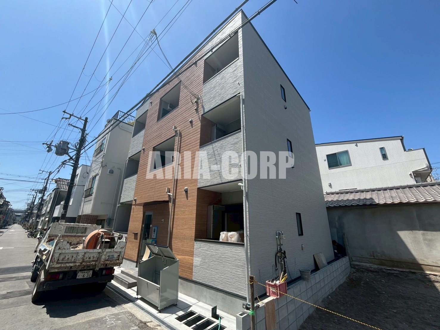 建物外観　2025年完成、大手ハウスメーカー施工デザイナーズアパート！