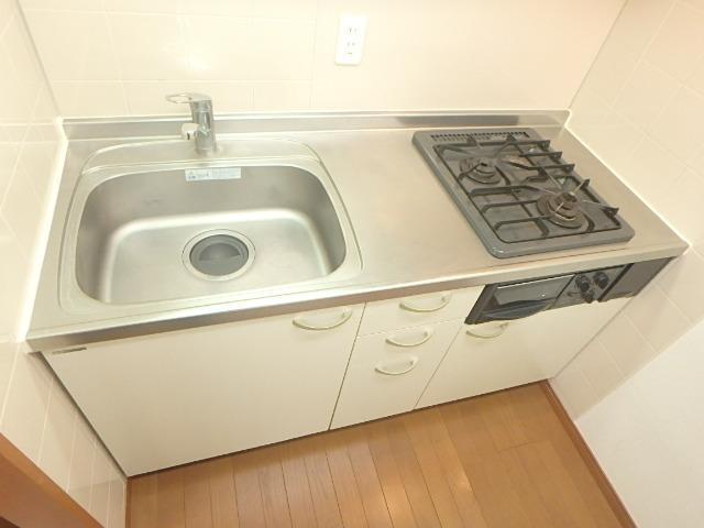 キッチン　システムキッチンガス　２口コンロ
