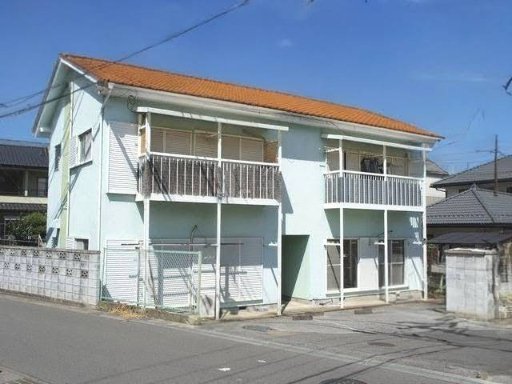 建物外観　グリーンのオシャレな外観です♪