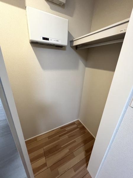 収納　ウォークインクローゼットです