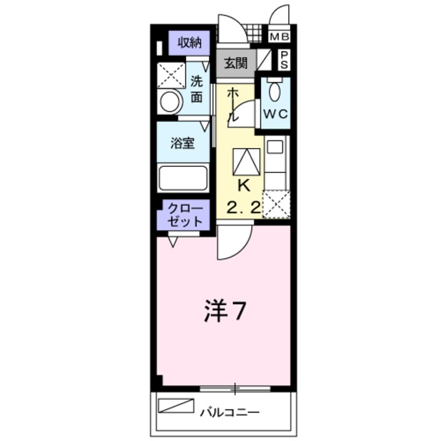 アンソレイエの間取り写真