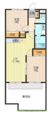 ＪＲ中央線 八王子駅 バス乗車時間：18分 最寄りバス停で下車 徒歩9分 3階建 築31年の間取り写真