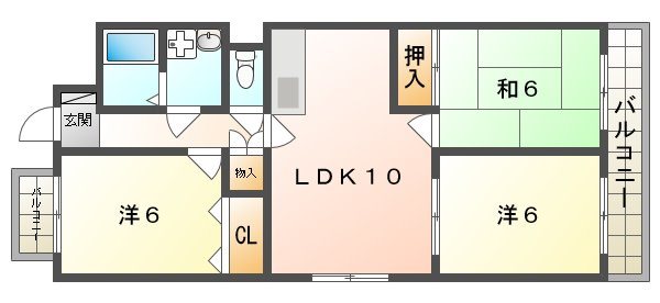 アデレード2番館の間取り写真