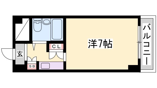 飾磨中村コーポの間取り写真