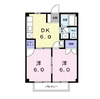 井原鉄道 湯野駅 徒歩10分 2階建 築32年の間取り写真