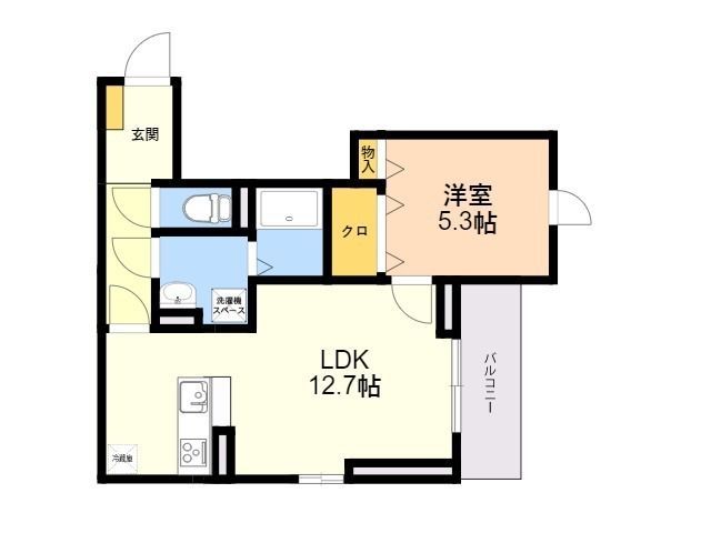 D-room箱崎の間取り写真