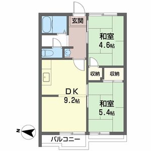 南海泉北線 和泉中央駅 徒歩28分 2階建 築37年の間取り写真