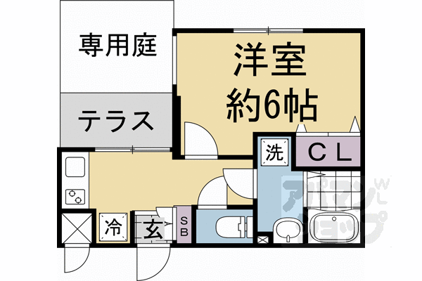 ヴィラ四条大宮の間取り写真