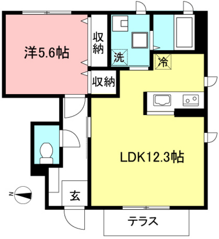 クワトロ Wの間取り写真