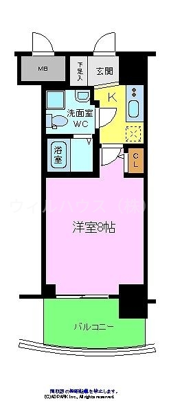 ラシーヌ宿院の間取り写真