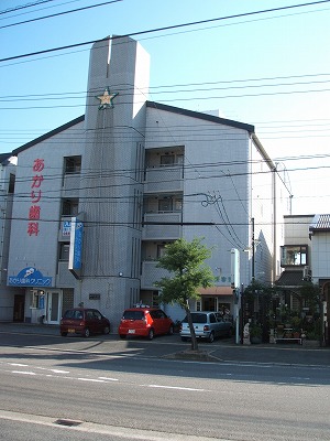 倉敷市児島駅前のマンションの建物外観