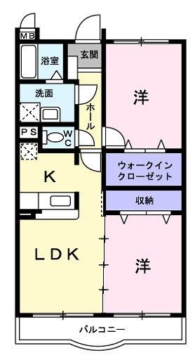 廿日市市宮内のマンションの間取り