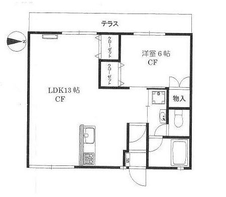 横浜市青葉区梅が丘のアパートの間取り