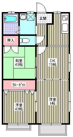 エバーグリーン栄の間取り