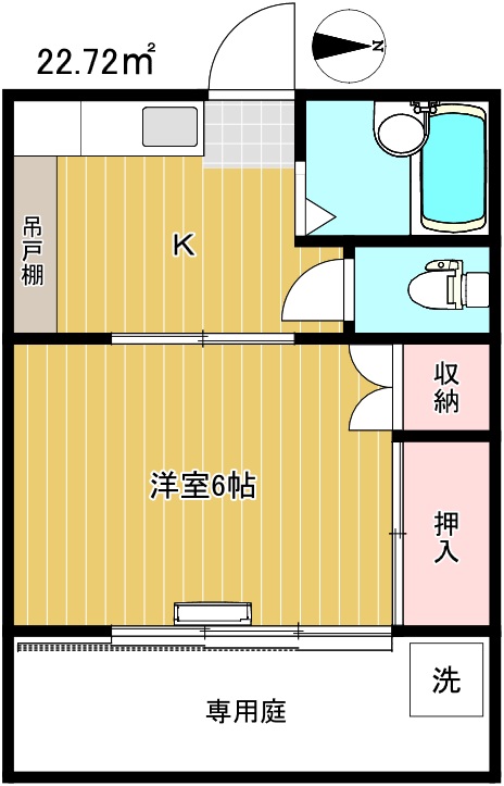 三鷹市上連雀のアパートの間取り