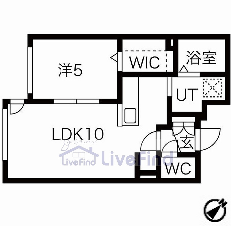 札幌市白石区本郷通のマンションの間取り