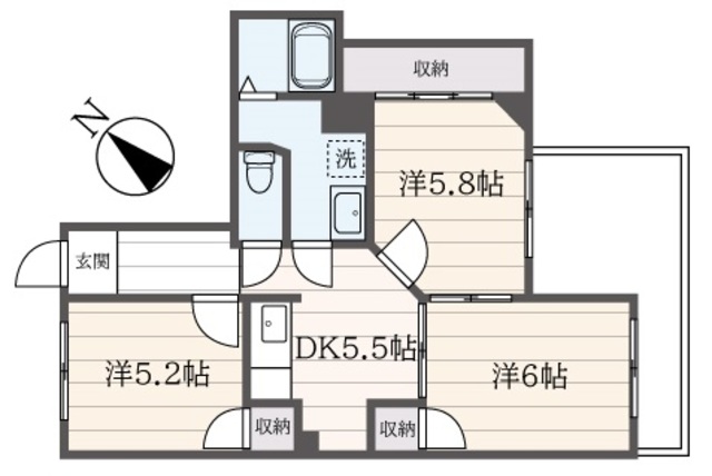 大竹ビルの間取り