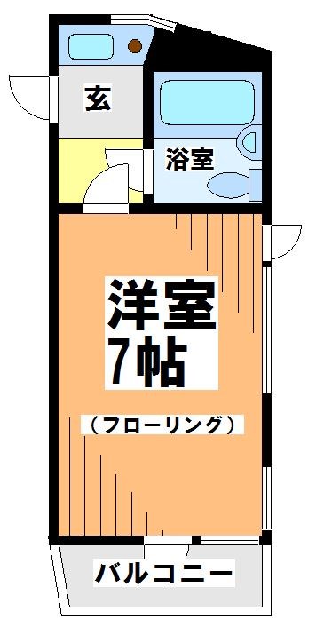 世田谷区松原のマンションの間取り