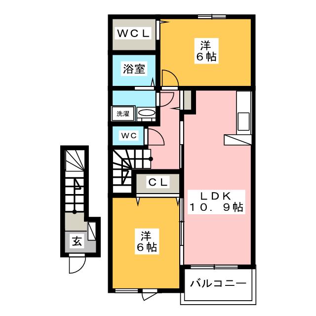 ペイサージュＢの間取り