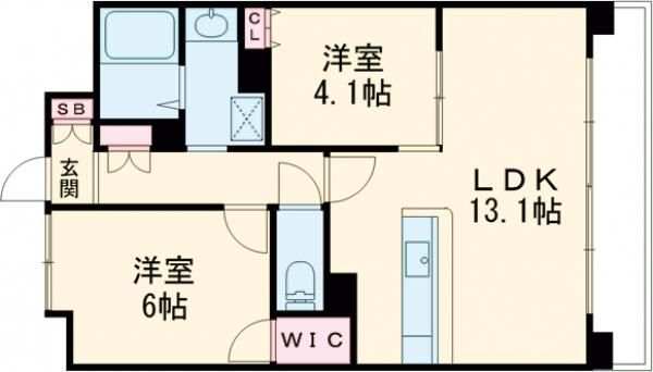 堺市堺区宿院町東のマンションの間取り