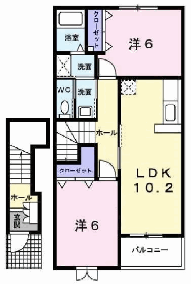 雅　弐番館の間取り