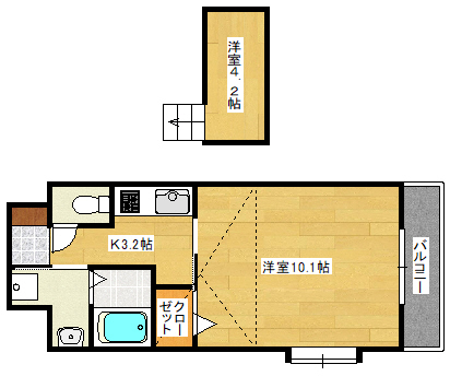 【広島市安佐南区西原のマンションの間取り】