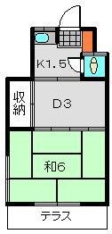 近藤荘第1の間取り