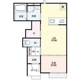 【アイメゾン東山の間取り】