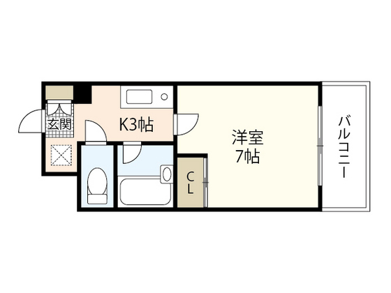 【広島市中区猫屋町のマンションの間取り】