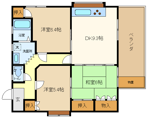 和田アパートの間取り