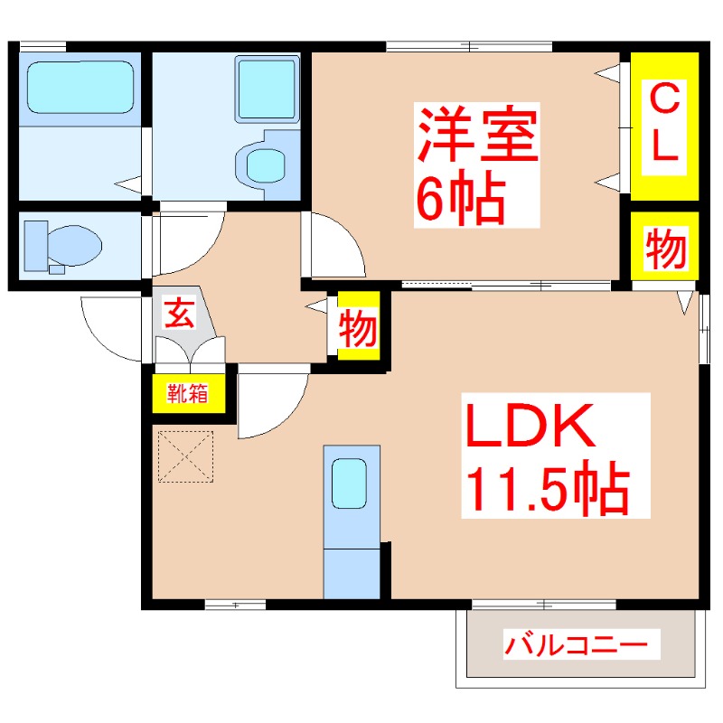 スカイフラワーIV　Ａ棟の間取り