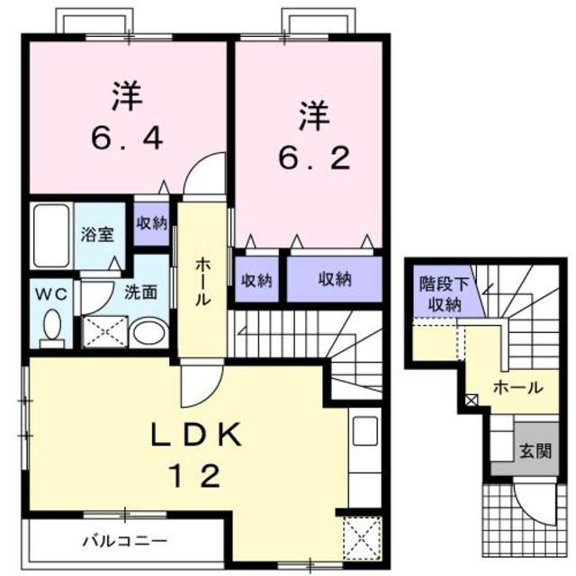 グランディール・堀越の間取り