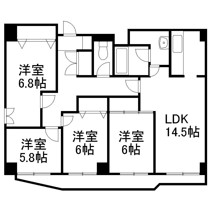 Gufo伏見の間取り