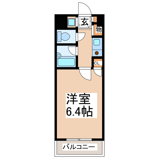 熊本市中央区水前寺のマンションの間取り