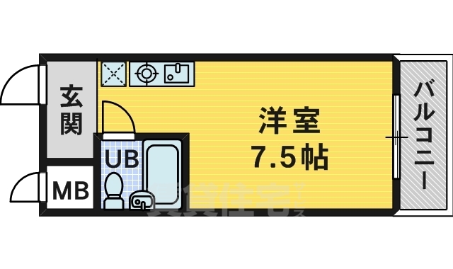 堺市中区深井水池町のマンションの間取り