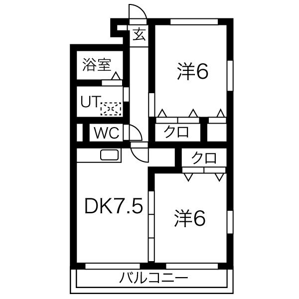 碧南市権現町のマンションの間取り