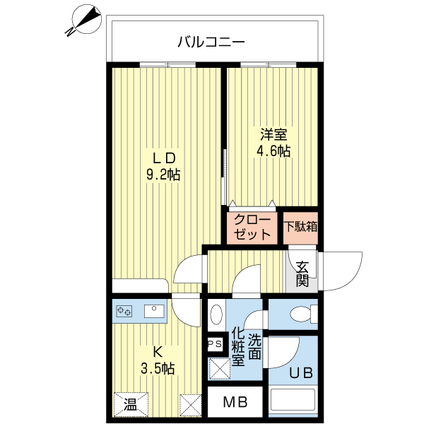 レガーロ旭町の間取り