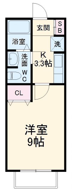 白井市根のアパートの間取り