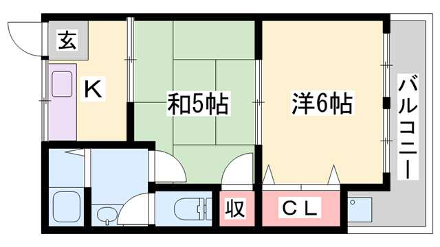 コーポタテイワの間取り