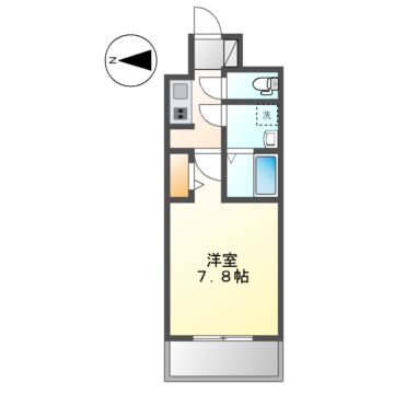 名古屋市中村区太閤のマンションの間取り