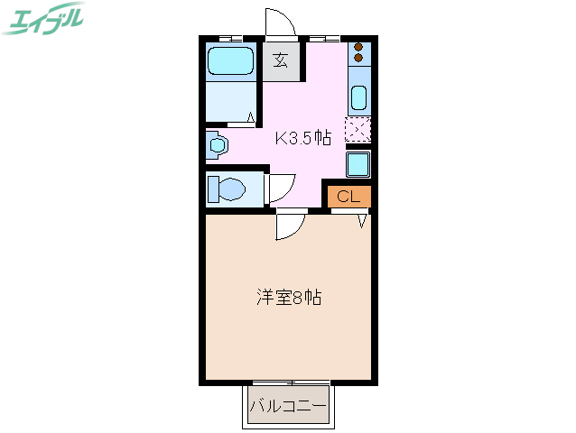 内田アパートの間取り