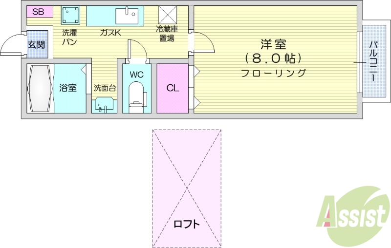 サンヒルズ国見参番館の間取り