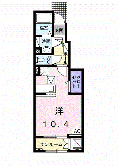 【ハピネスの間取り】