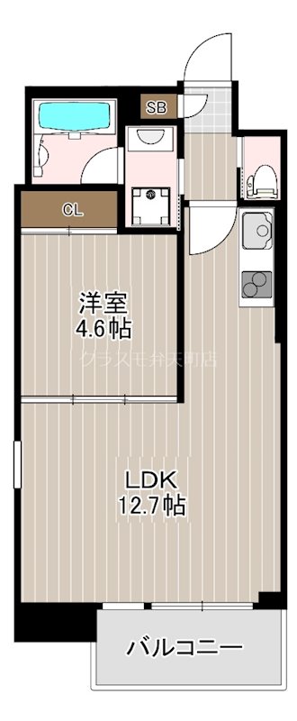 プレジオ弁天町の間取り