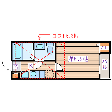 【stage宮城野原の間取り】